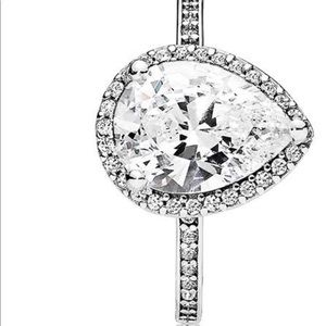 Tear drop 925 Pandora ring